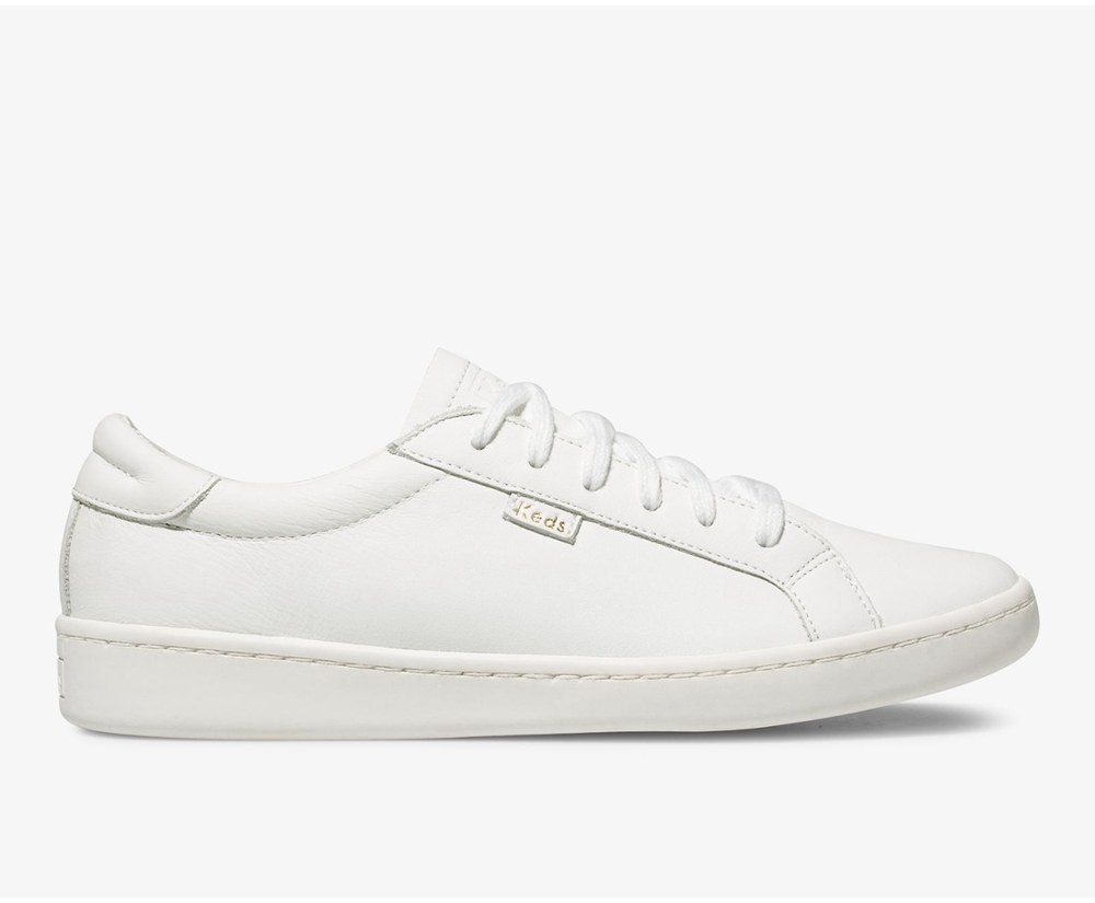 Keds Womens Sneakers White - Ace Leather - 490VXZGKM